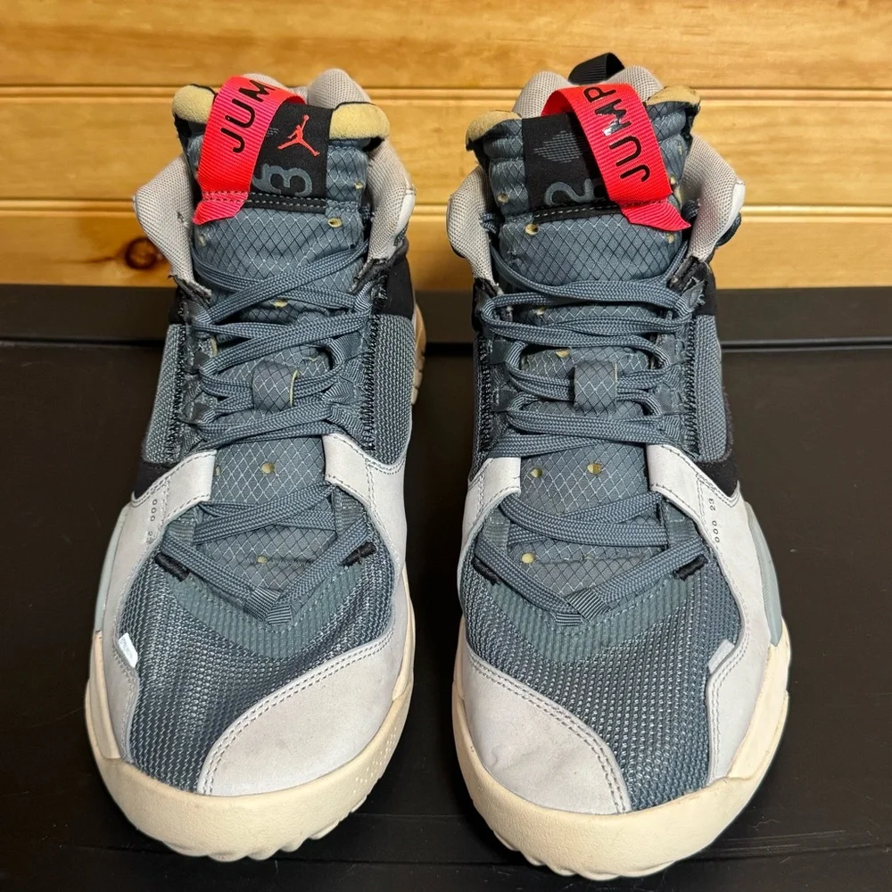 Air Jordan Delta Mid Hasta DC2130-300 Blue Pumice Grey Crimson US Men’s 10.5 - Picture 3 of 8